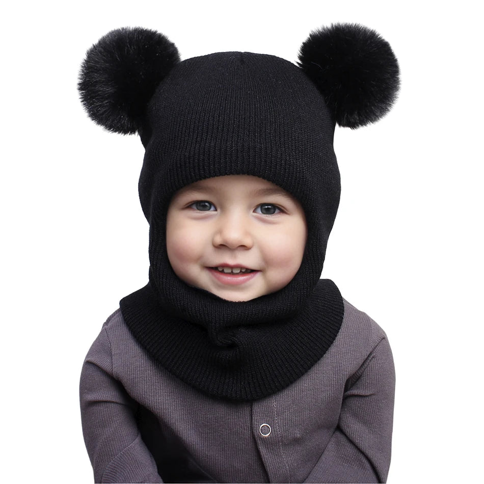 Children's Knit Balaclava Hat